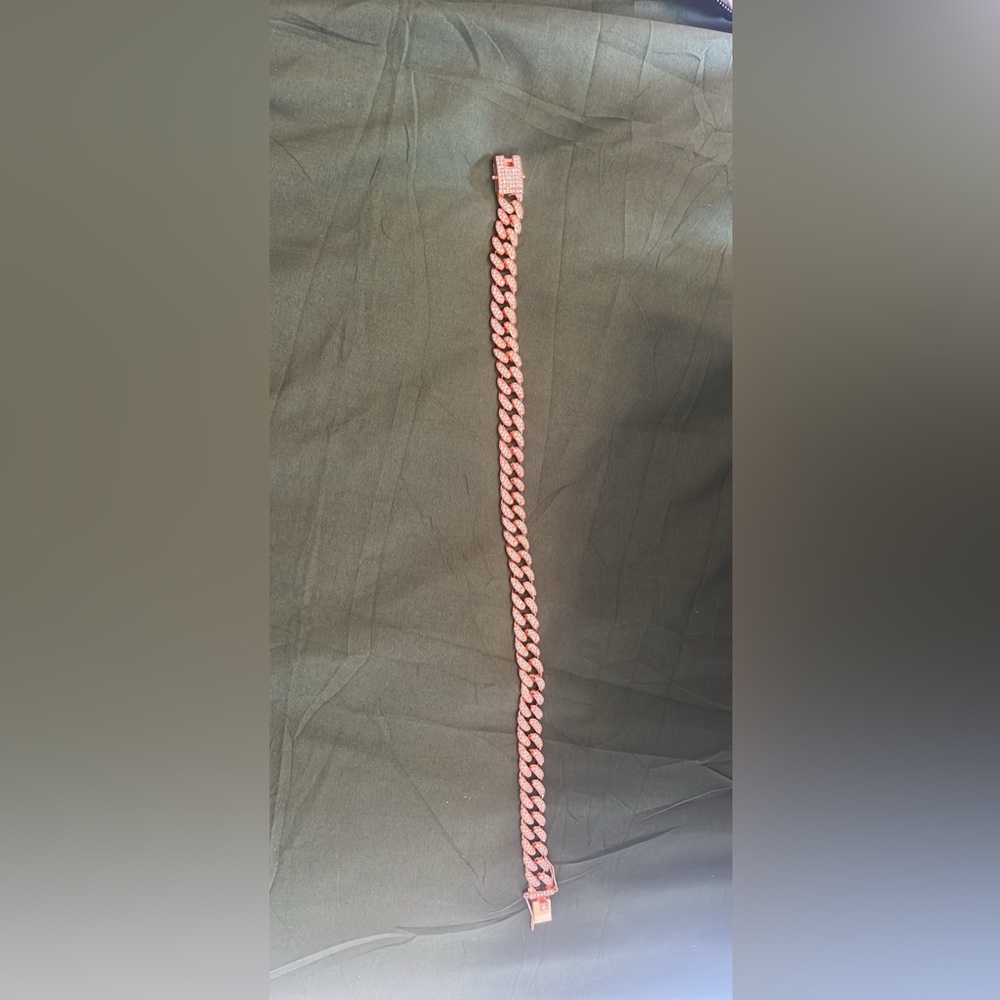Sparkly Rose Gold Dog Chain